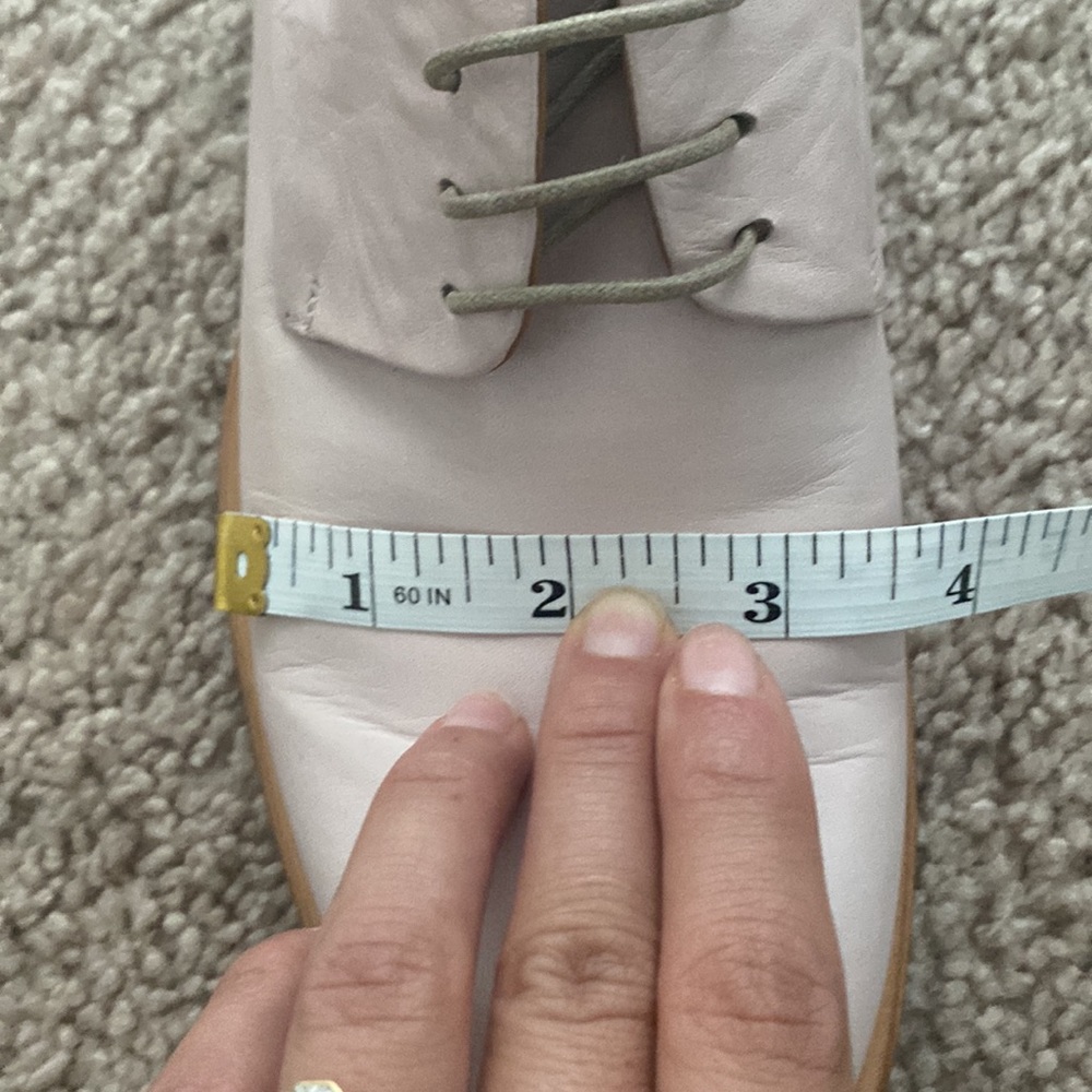 NEW Jill Sander Luxury Designer Nude Blush Leather Oxford sz 9.5 US/39.5 Euro - Picture 6 of 9